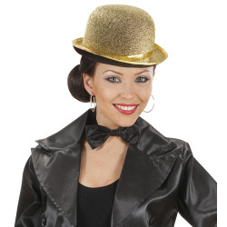 Zlatý klobúk s flitrami